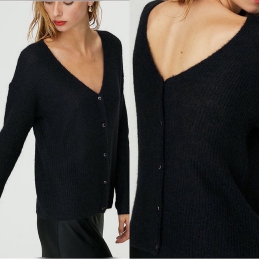 Wilfred Black V-Neck Cardigan